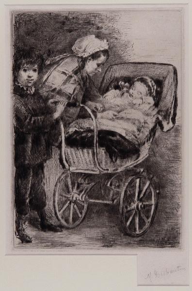 La sortie de bébé, Marcellin Desboutin, 1889