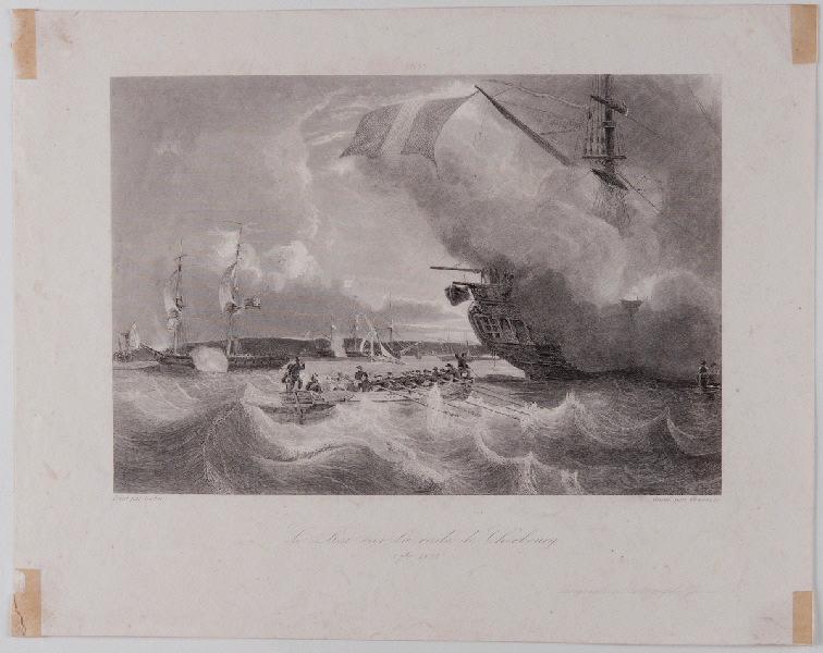 Le roi sur la rade de Cherbourg, 3 septembre 1833, Jean Antoine Théodore Gudin, 1833