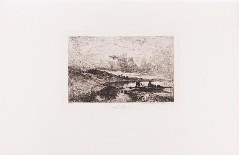 L'Illustration nouvelle : Un soir, bords du Rhône à Rix_0