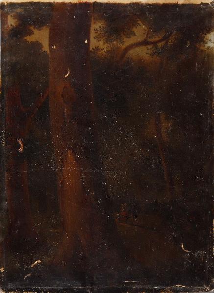 Personnages en forêt, 19e siècle