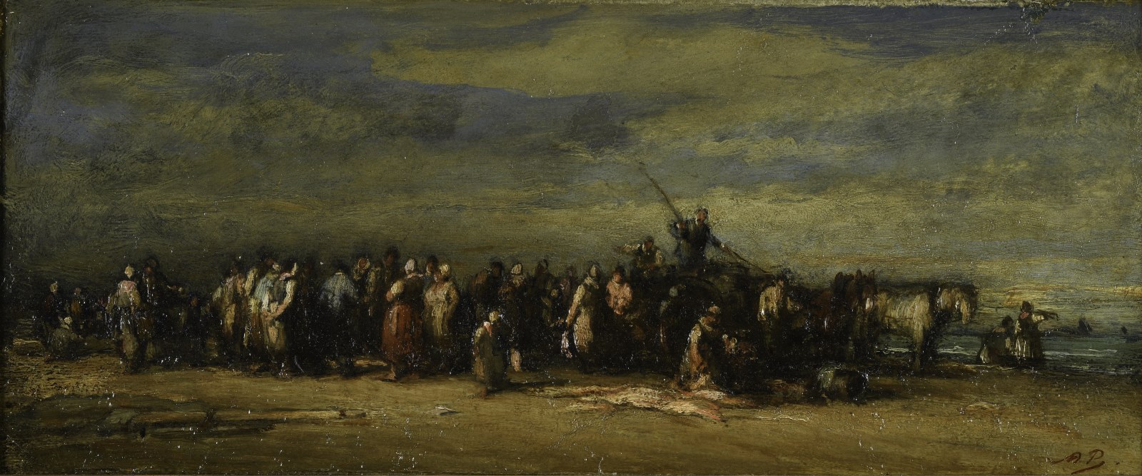 Retour de pêche, Auguste Boulard, 2e moitié 19e siècle