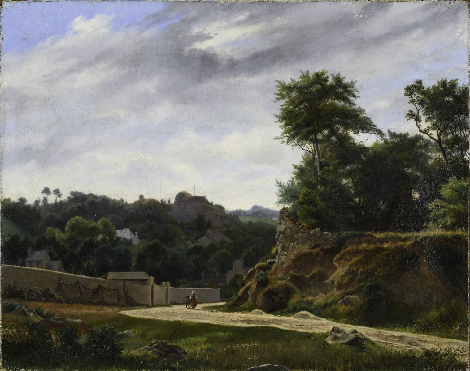 Paysage, Auguste Bougourd, 1862 Date de signature