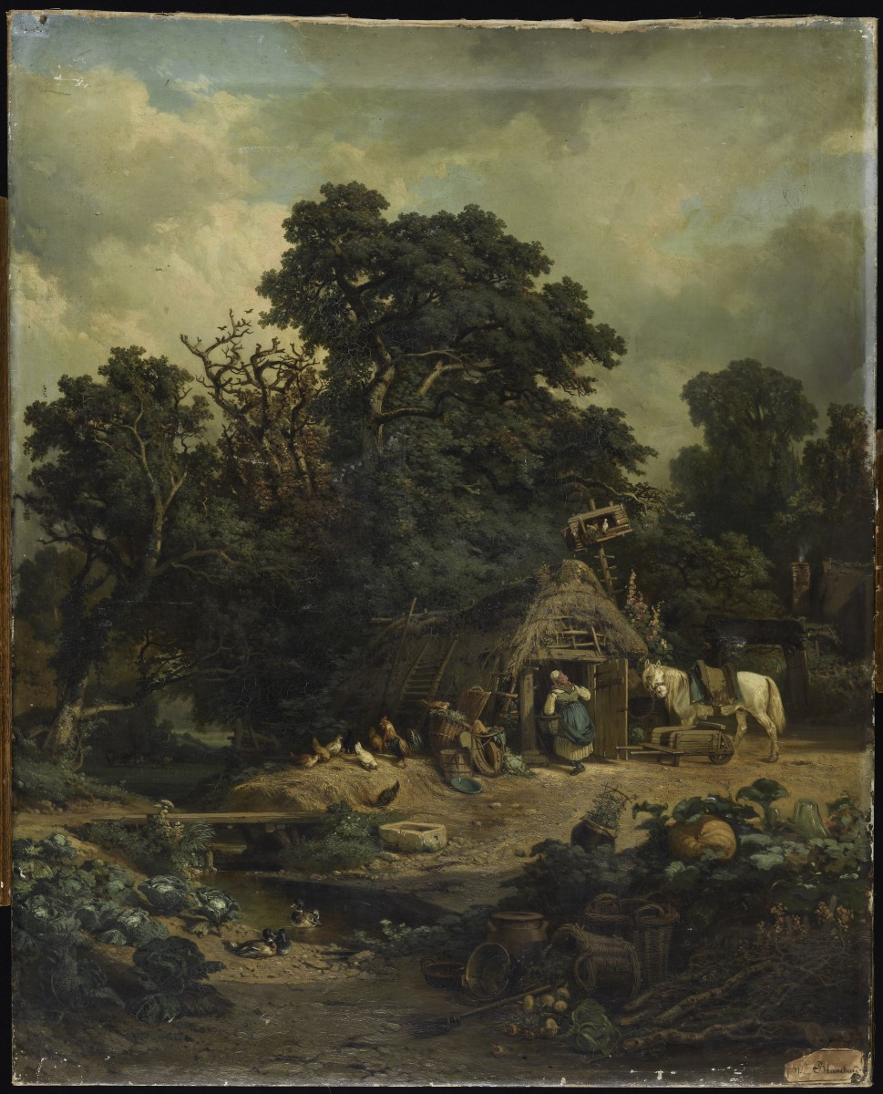 Paysage normand, Théophile Clément Blanchard, 1841 Après,1849 Avant