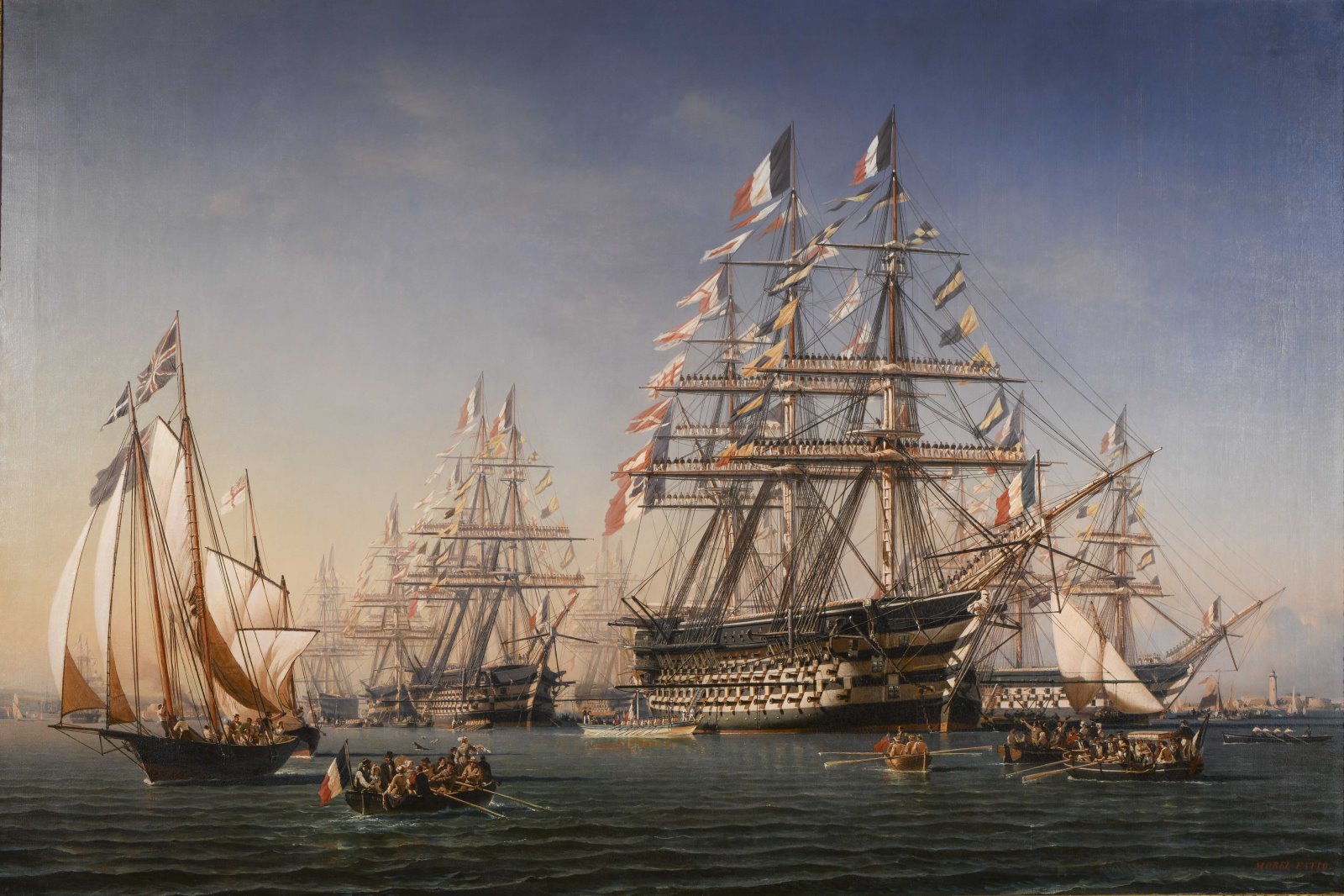 Le Prince-président de la République visite Cherbourg le 7 septembre 1850, Antoine-Léon Morel-Fatio, 1850 Date de commande