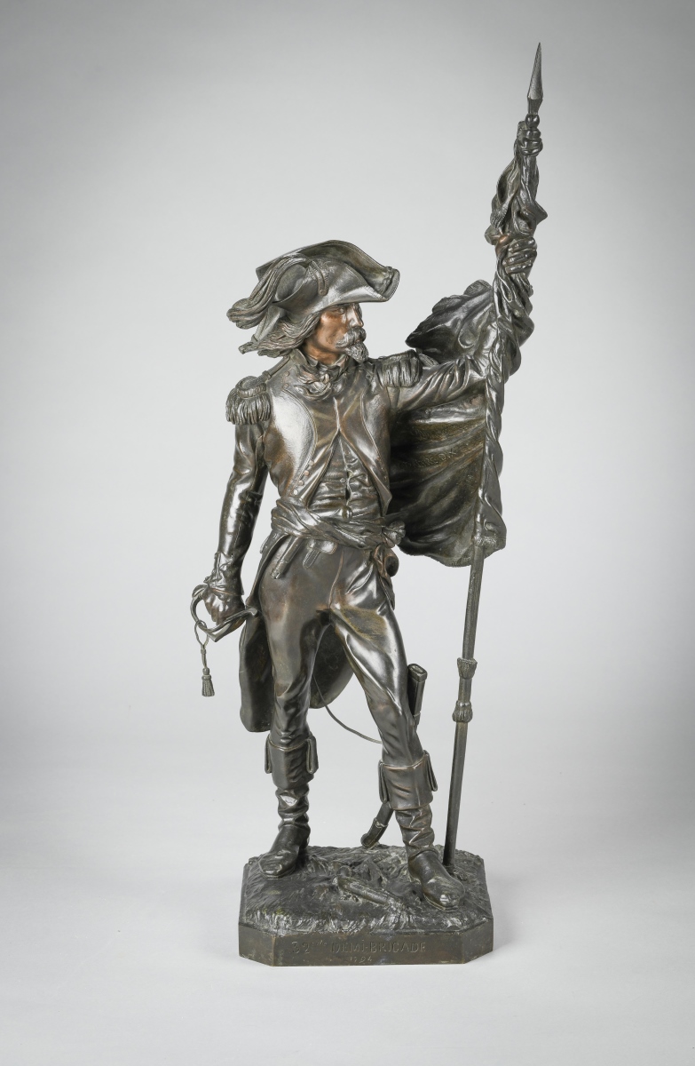 Porte-drapeau de la 32ème demi-brigade, Armand Le Veel, 1846