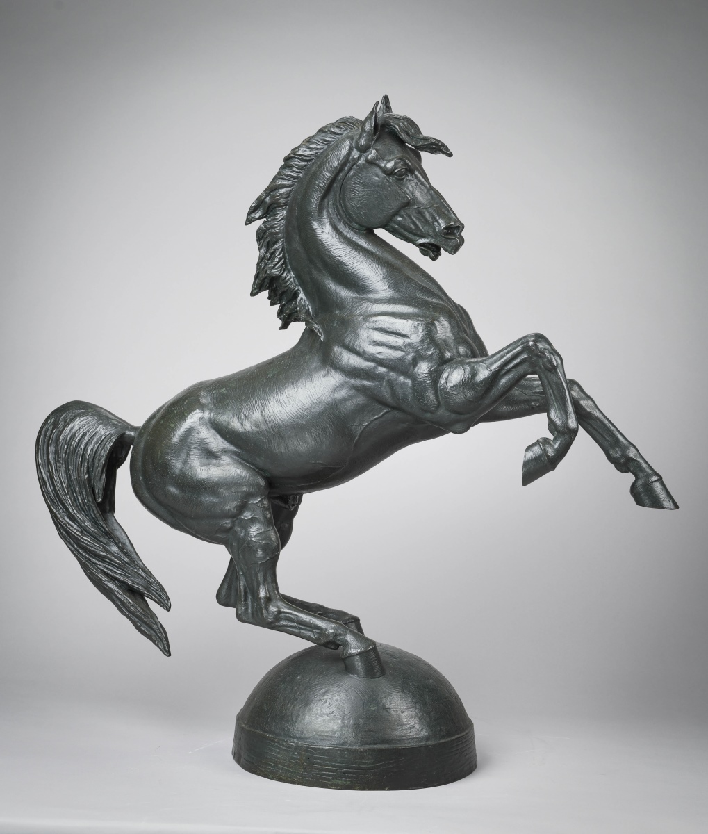 Étude de cheval cabré, Armand Le Veel, 1867