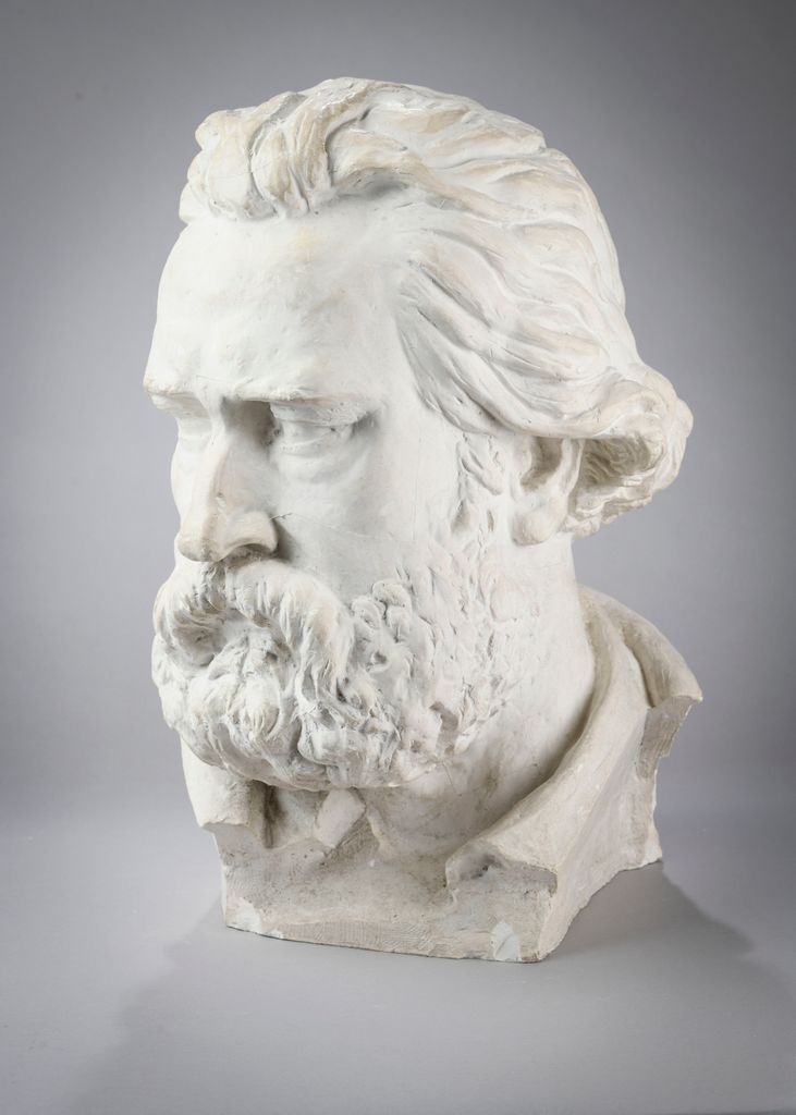 Tête du monument de Jean-François Millet à Gréville, Alphonse Marcel-Jacques, 1898 Vers