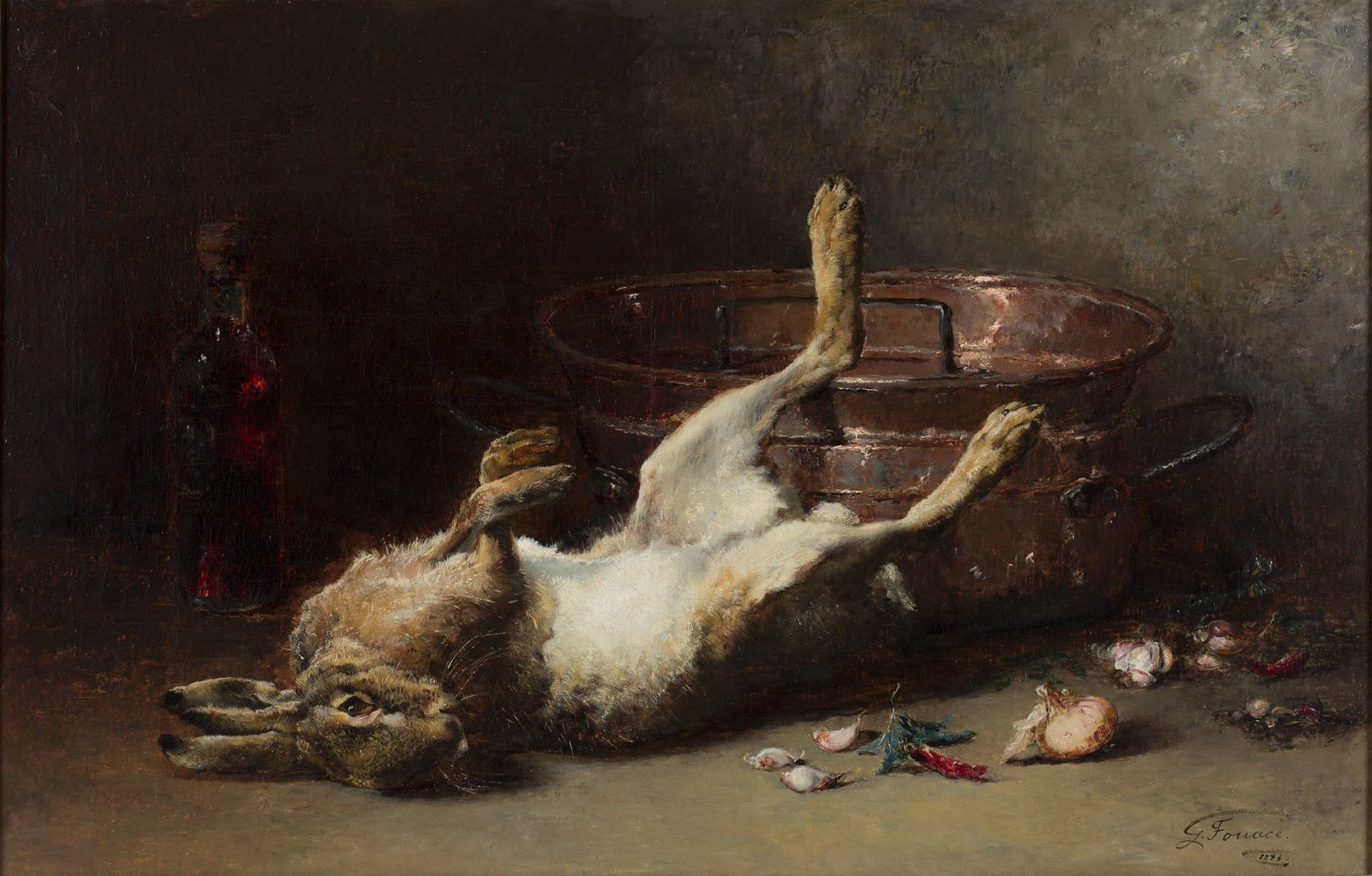 Le lièvre et le chaudron, Guillaume Fouace, 1886