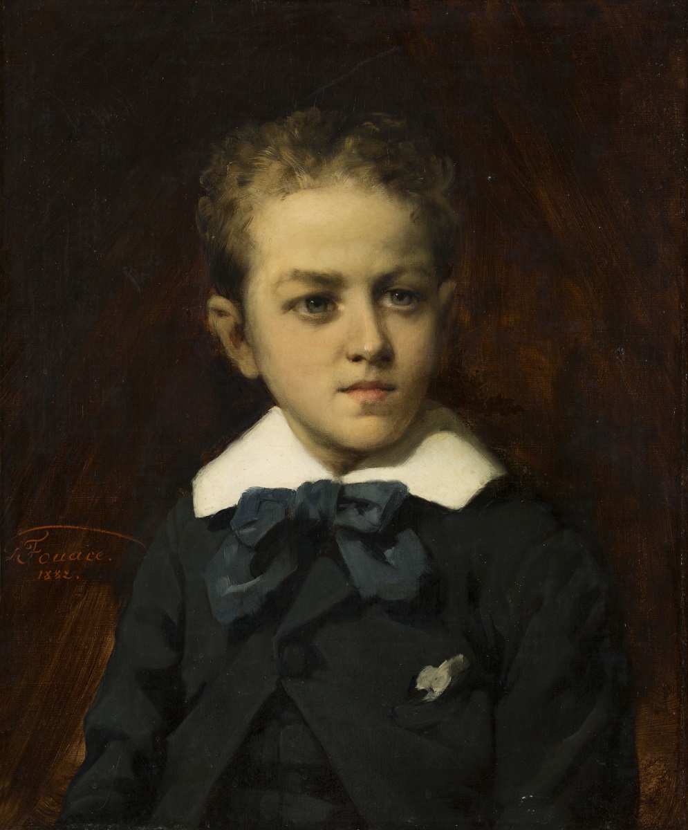 Portrait d'Emmanuel-Ludovic Le Gambier enfant, Guillaume Fouace, 1882