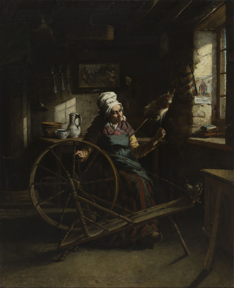 La dernière fileuse de mon village, Guillaume Fouace, 1881