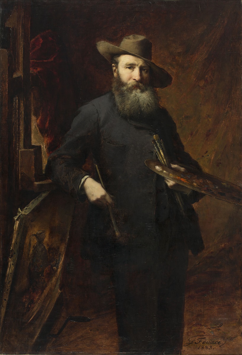 Autoportrait à la palette, Guillaume Fouace, 1889