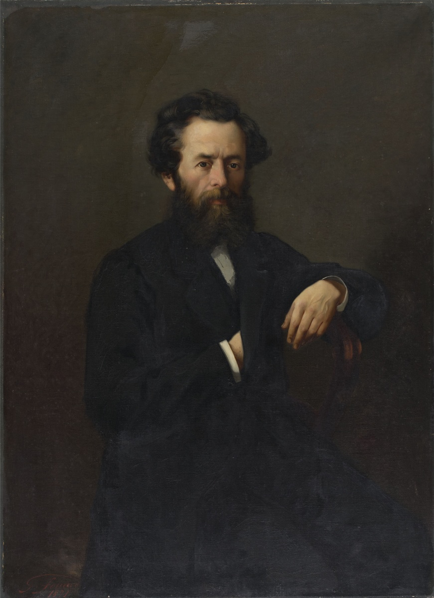 Portrait présumé du banquier Jean-Pierre Le Brun, Guillaume Fouace, 1871 (Date de signature)