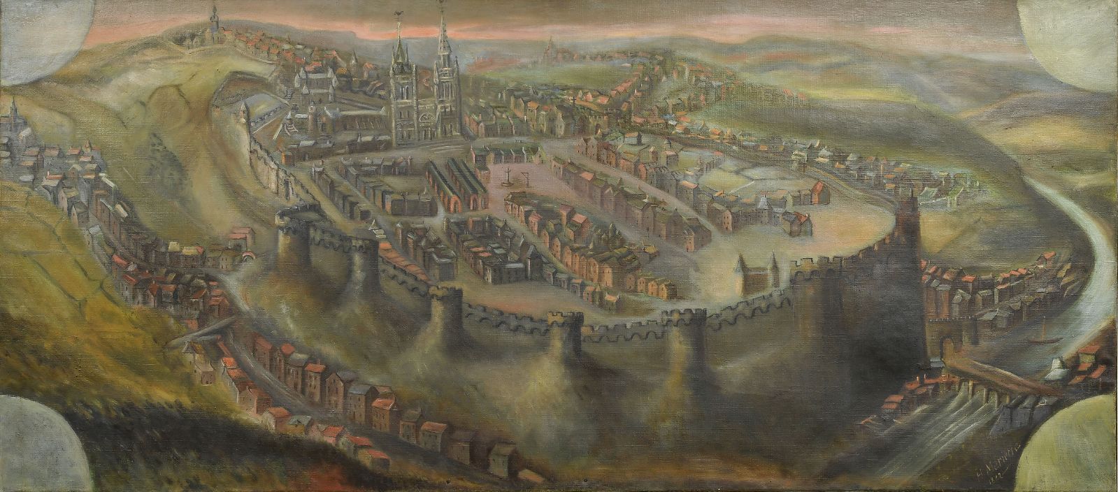 Le vieux St-Lô, vue cavalière_0