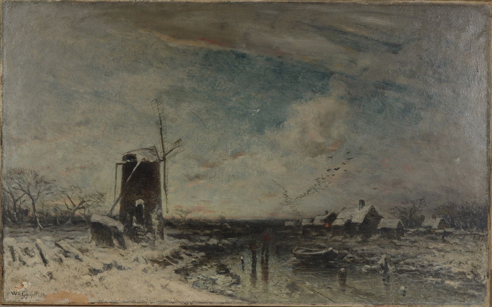 Paysage d'hiver en Hollande_0