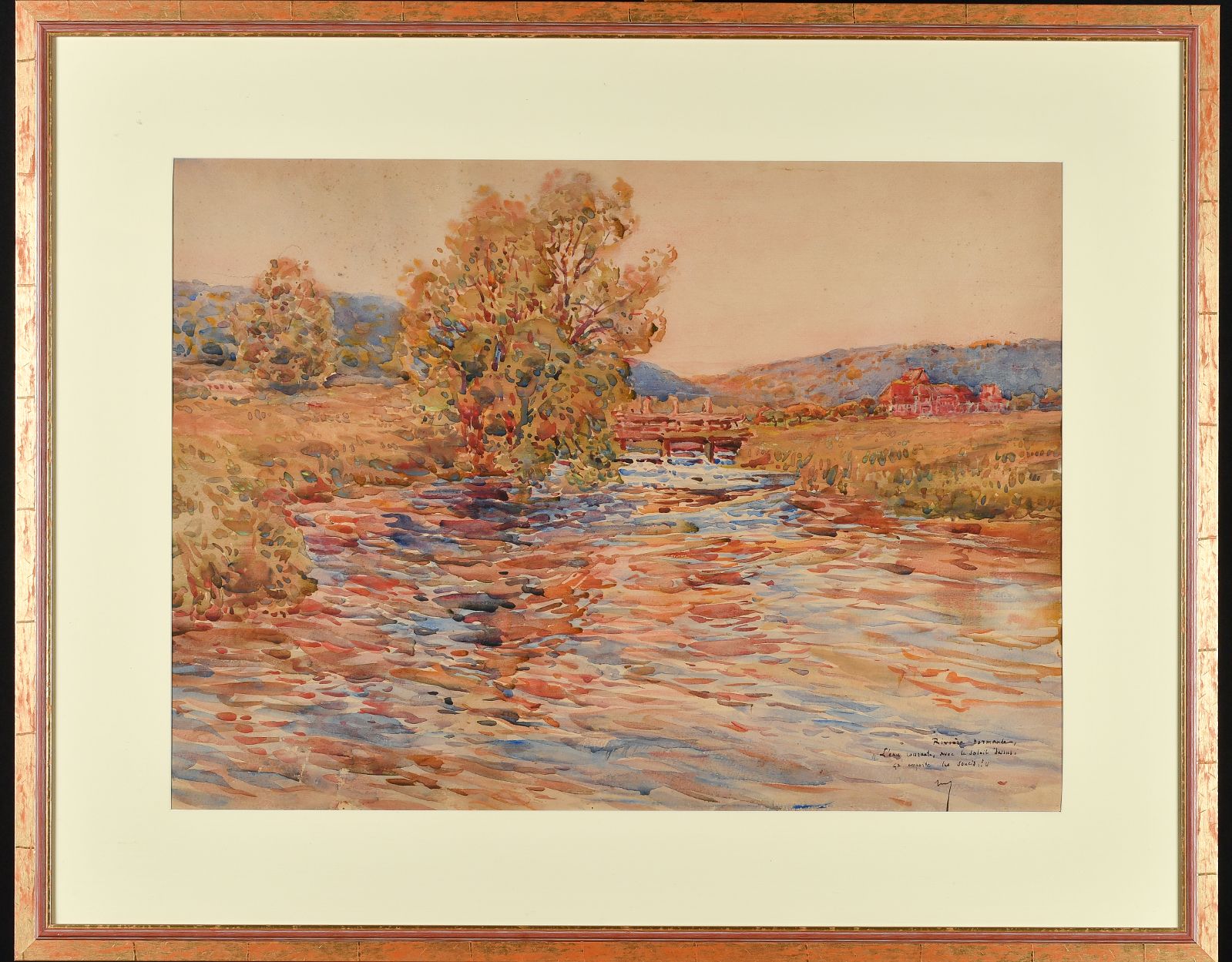 Rivière normande, paysage de l'Eure_0