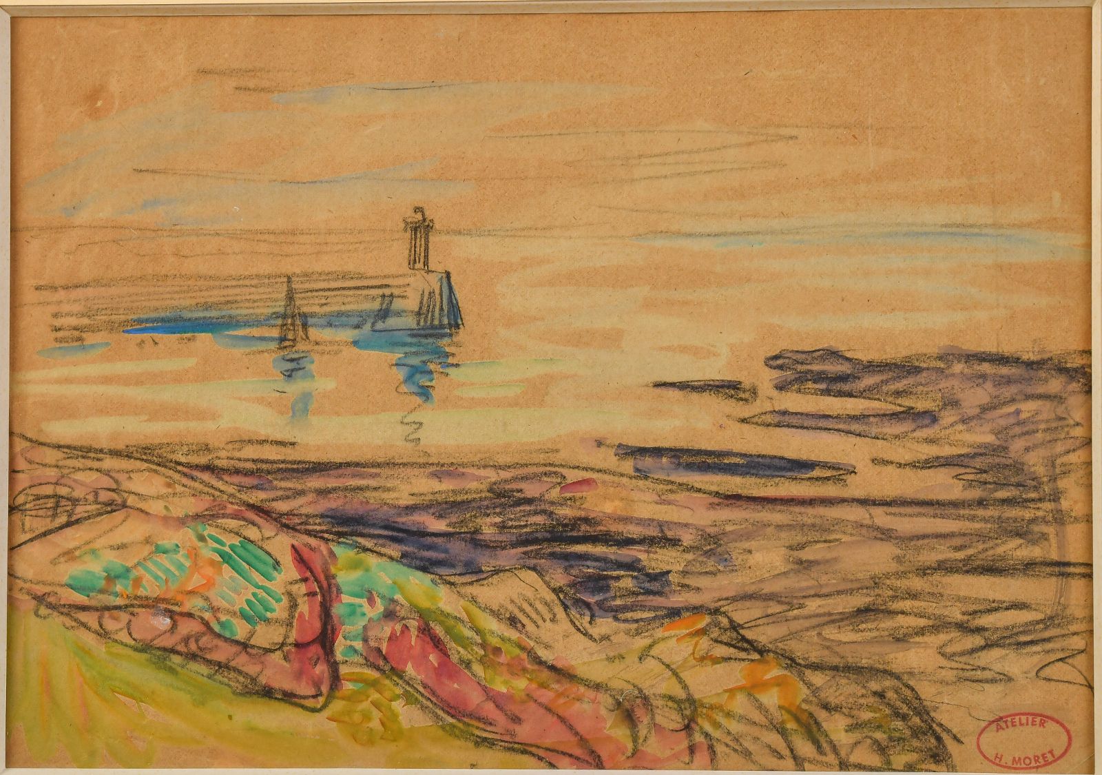 Le port de Diélette, basse mer_0