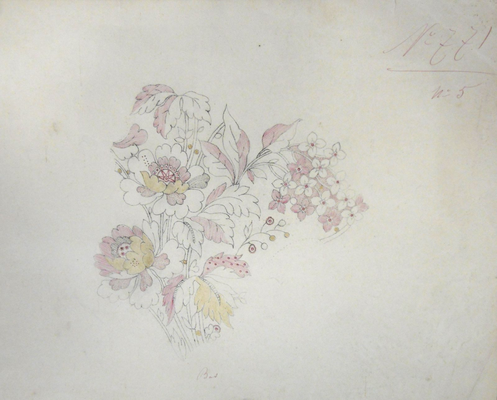 Dessin artistique pour motif en Point d'Alençon_0
