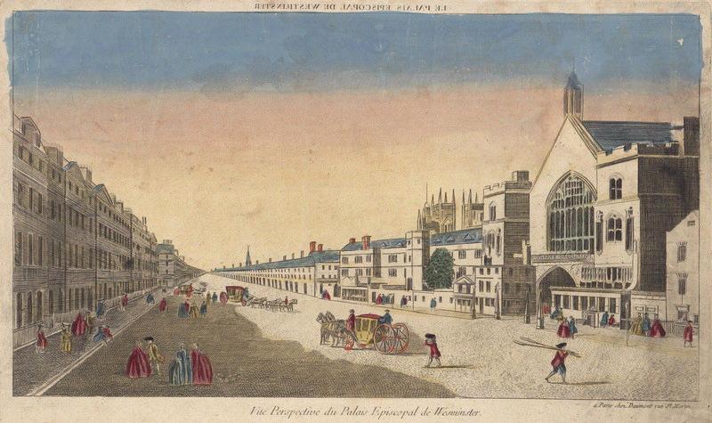 Le Palais épiscopal de Westminster, 1740,1775