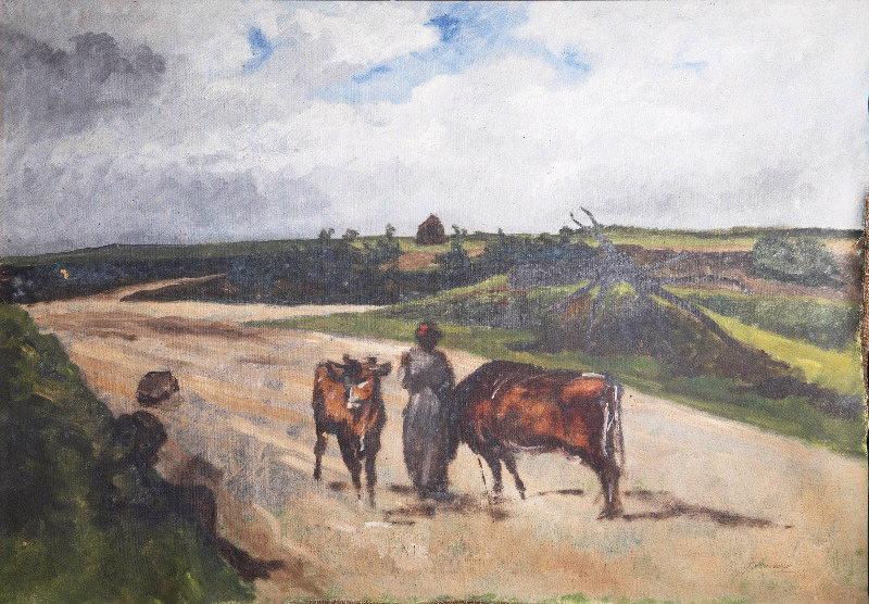 En voiture roulotte avec Carl, Paul Jouanny, 2e moitié 19e siècle