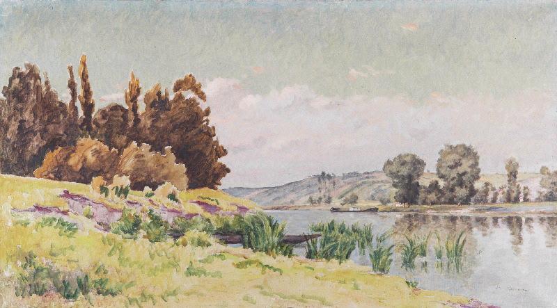 La Seine du côté de Vernon, Paul Jouanny, 2e moitié 19e siècle