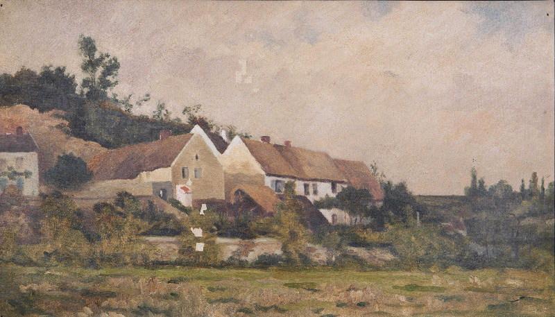 Village dans l'Oise, Paul Jouanny, 2e moitié 19e siècle
