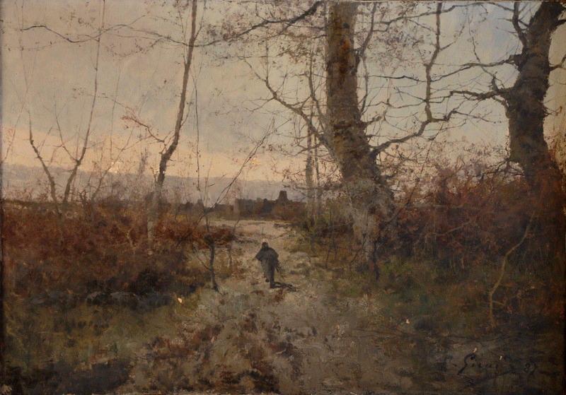 Paysage d'hiver, Hippolyte Girard, 1887