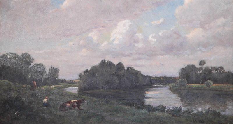 Ile de Vaux à Auvers-sur-Oise, Paul Jouanny, 1880