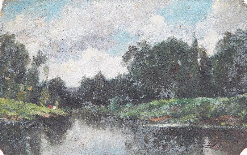 Bord de l'eau, Paul Jouanny, 2e moitié 19e siècle