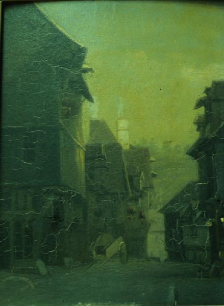 Vue de la rue de Lisieux et des coteaux des Monts, François Aimé Ecalard, 19e siècle