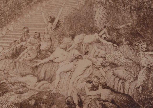 Les Bacchanales, Émile Vaucanu, 4e quart 19e siècle