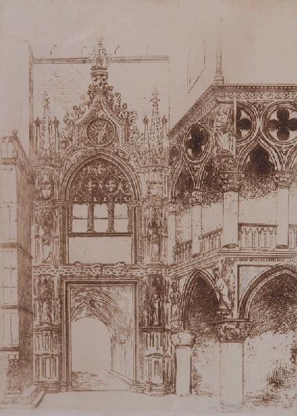 Venise, la Porta della Carta, Émile Vaucanu, 1891