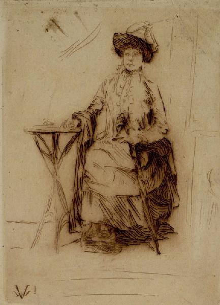 Portrait de femme assise, Émile Vaucanu, 4e quart 19e siècle
