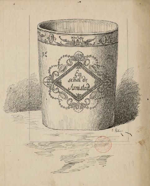 Gobelet, Enrique Atalaya, 4e quart 19e siècle