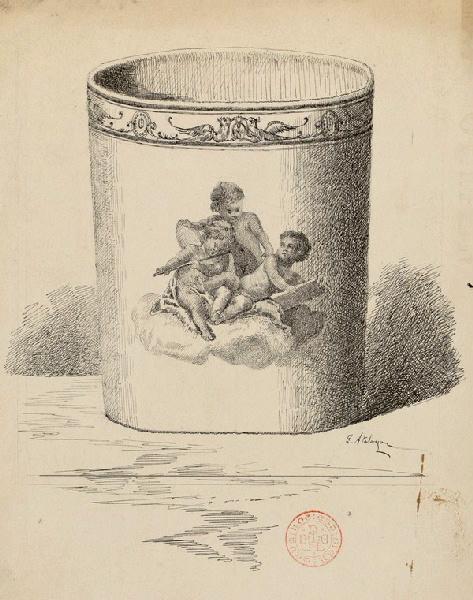Gobelet, Enrique Atalaya, 4e quart 19e siècle