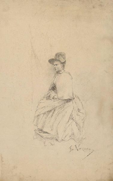 Portrait de femme, Emile Vaucanu, 4e quart 19e siècle