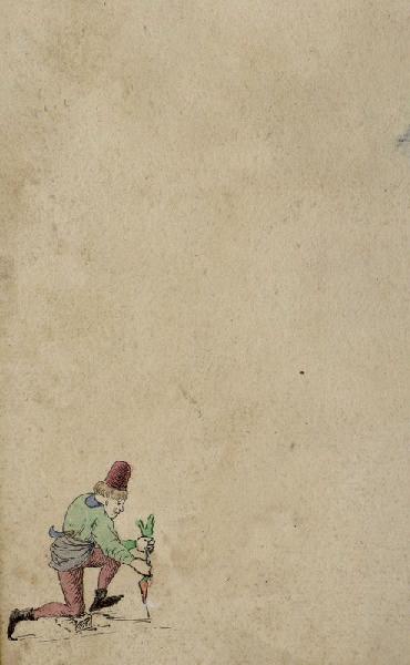 Soldat arrachant une carotte, Emile Vaucanu, 4e quart 19e siècle