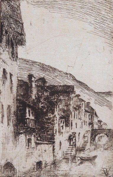 Vue d'une ville italienne, Émile Vaucanu, 4e quart 19e siècle