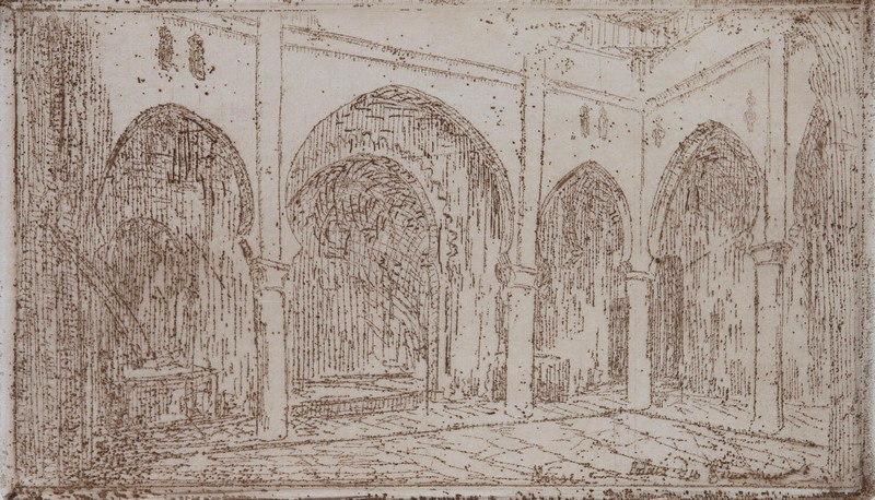 Maroc, Palais du Gouverneur ; Vue d'Espagne (Ancien titre), Émile Vaucanu, 4e quart 19e siècle