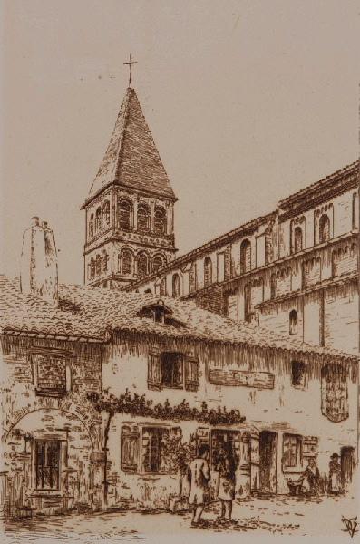Tournus, église Saint-Philibert, Émile Vaucanu, 4e quart 19e siècle