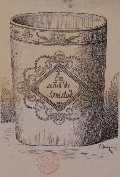 Gobelet, Enrique Atalaya, 4e quart 19e siècle