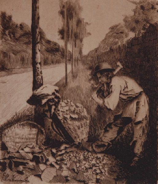 Le casseur de pierre, Émile Vaucanu, 1887