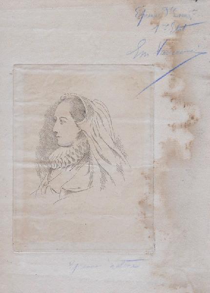 Portrait de femme du 16e siècle, Émile Vaucanu, 4e quart 19e siècle