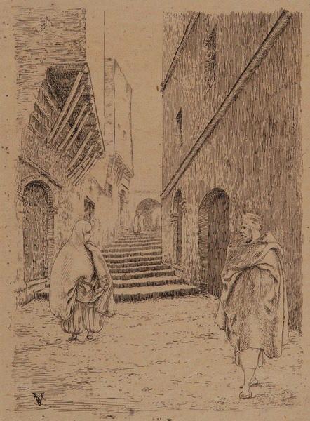 Scène de rue, Émile Vaucanu, 4e quart 19e siècle