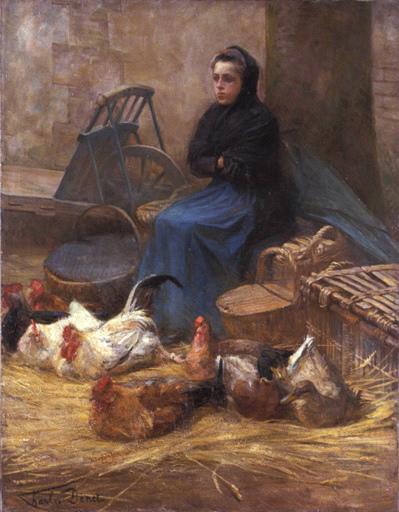 Au marché à Evreux, Charles Denet, 1ère moitié 20e siècle