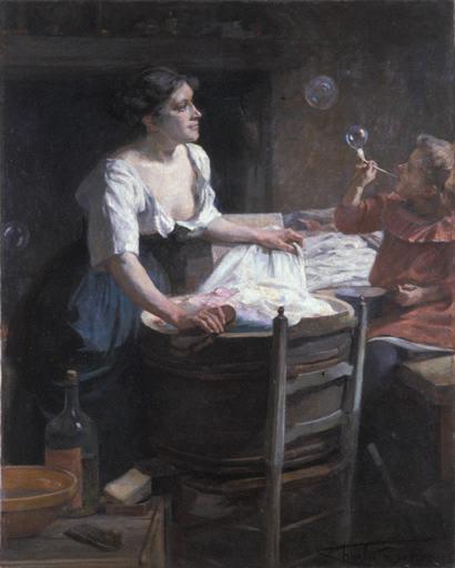 Les bulles de savon, Charles Denet, 1er quart 19e siècle