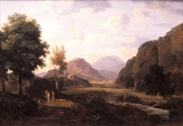 Vue de Spolète, Jean Victor Bertin, 1ère moitié 19e siècle