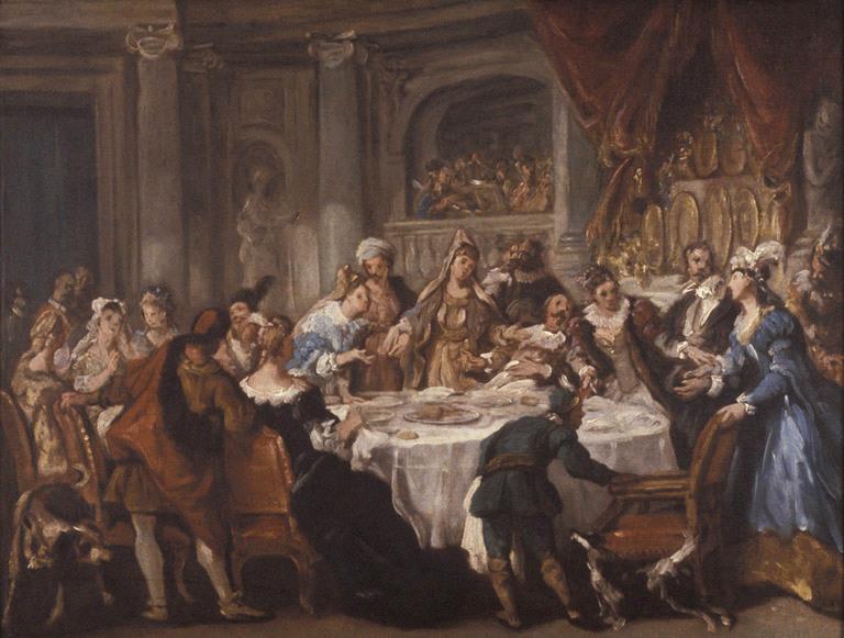 Un festin, Jean François de Troy, 18e siècle