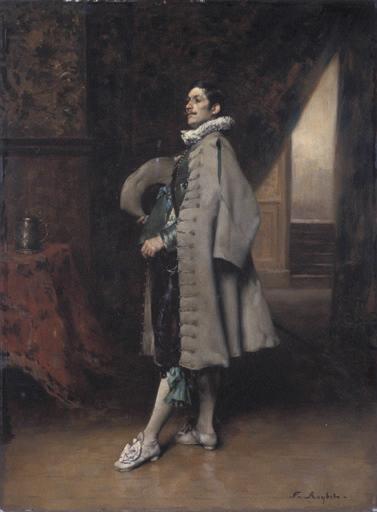 Portrait d'acteur, Ferdinand Roybet, 19e siècle
