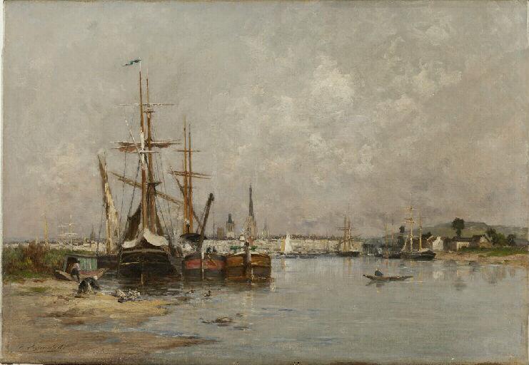 Rouen. Vue du port, Charles Lapostolet, 4e quart 19e siècle
