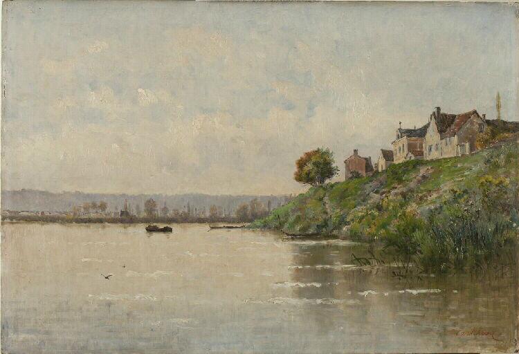 La Seine à Rangiport (Eure), Mario Carl-Rosa, 1888